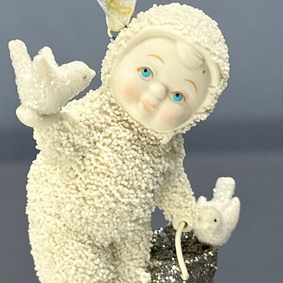 Dept 56 Snowbabies SnowDream Feeding the Birds & Reindeer Ornament Lot 2016 - Picture 6 of 15